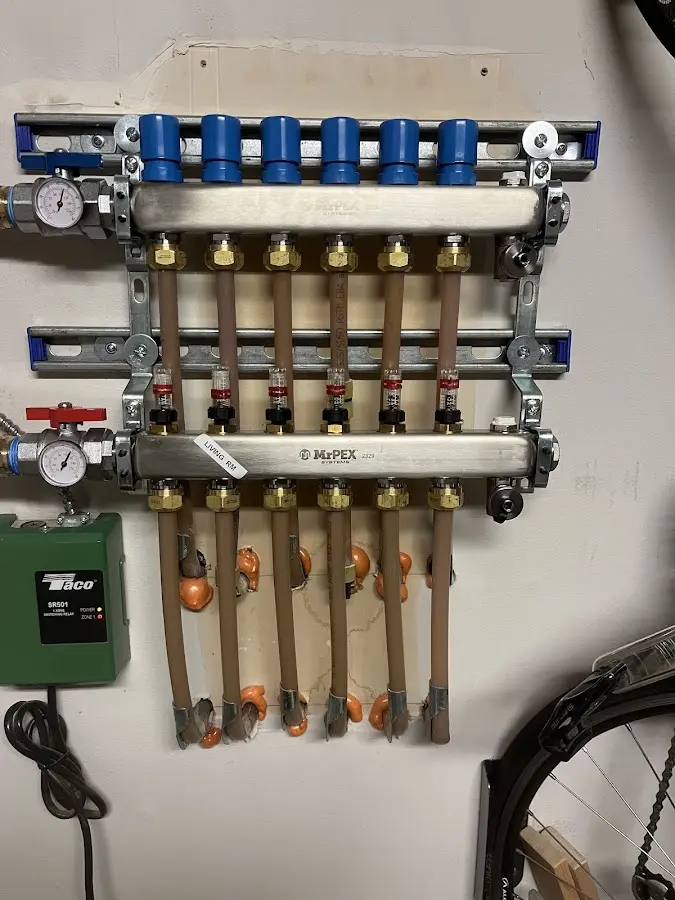 Plumber performing Gas Line Installation at a residential property in River Ridge